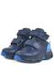 Genuine Leather Navy Blue Furry Baby Sports Boots - 4