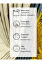 Natural Linen Background Curtain Single Panel (No Pleats) Straight Cut Suitable for Any Room - 5