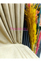 Natural Linen Background Curtain Single Panel (No Pleats) Straight Cut Suitable for Any Room - 2