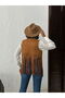 Tasseled Suede Drop Vest - 5