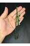 Fire Amber Prayers Beads Barley Cut Green Color 6.5mm X 10.5mm T-538