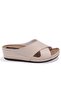 Dza37-1802 Beige Daily Orthopedic Women's Slippers - 2