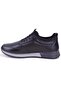 Dma08-1041 Black Orthopedic Casual Men's Leather Shoes - 3