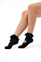 M'Tutu Women's Black Lace Non-Slip Sole Pilates Yoga and Exercise Socks