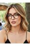 نظارات Echo Thick Leopard CAt Eye Cornered Trend للجنسين مع شاشة حماية من الضوء الأزرق - 5