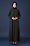 Medina Silk Mevlana Cut Loose Fit Robe with Pockets and Belt