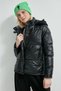 Hooded Puffer Black Women's Coat - 5