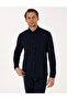 Navy Blue Slim Fit Long Sleeve Shirt 50307162-Vr033
