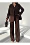 Women's Jacket Vest Palazzo Pants 3-Piece Suit - 3