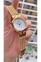 Gold Yellow Steel Band Large Case Women's Wrist Watch - Bracelet Gift - 6