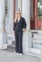 Women's Velvet Lycra Flexible Soft Textured High Waist Side Pockets Wide Leg Palazzo Trousers-Black - 2