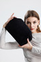 Heybes Women's Black Suede Clutch Handbag - 6