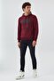 Tess men's Hooded sweatshirt - burgundy