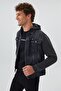 Pablo 1 Men's 100% Cotton Hooded .Jean Jacket - 4