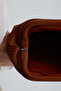 Heybes Women's Brown Brown Suede Clutch Handbag - 7