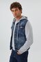 Pablo Men's 100% Cotton Hooded Jean Jacket - 2