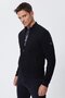 Crew Neck Black Men's Sweatshirt 221 Lcm 2410448101 _Newjump Sweatshı - 4