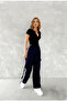 Y2K Cargo Parachute Pants Tracksuit Dark Blue - 4
