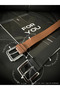 2-Piece Deal Product Cornered Classic Basic Women's Pants Belt, Coat Belt, Dress Belt