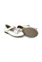 Patent Leather Feather Buckle Pearl Ballerina Shoes Ecru - 2