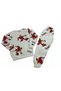 Boys' Fleece-Lined 100% Cotton Red Dinosaur Football Ball Figure Printed Pajama Set - 7