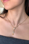 Zircon Stone Sea Horse Stainless Steel Necklace – Gold Color Does Not Tarnish - 5