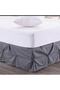 Gray Color Starry Base Skirt Cotton Satin
