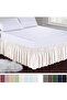 Cream Color Cotton Satin Base Skirt Gathered