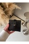 Shiny Patent Leather Wallet Card Holder with Snap Closure