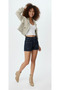 New Season Buttoned Short Trench Coat - 3