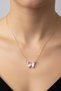 Steel 22K Butterfly Women's Necklace 45 cm |   Gold Color Non Tarnish Women Jewelry Steel Necklace - 3