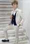 Boy 3-14 Years Old Sports Vest Set Suit with Jacket 20267 Beige - 8