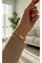Women's Gold Plated Herringbone Bracelet - 2
