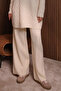 Women's Oversized Hair Braid Pattern Trouser Hijab Knitwear Set 1135 - 7
