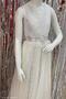 Erkut Bebe Girl Sequined Long Evening Dress 376 Cream - 4