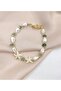 Women's Jade Stone Detailed Seashell Bracelet - 3