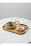 2-Piece Bamboo Wooden Rectangular Tea Coffee Serving Luxury Presentation Tray with Handles - 4