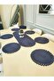 Jute, American Service Set, 6 Plates, 1 Bread Basket, 1 Runner, Tricot Plate Set, Modern Lux - 5