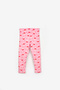 Pink Patterned Hooded Girls' Tracksuit Set - Nell - 7