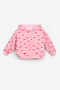Pink Patterned Hooded Girls' Tracksuit Set - Nell - 6