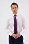 Double Cuff Comfort Fit 100% Cotton Pink Men's Shirt - 6