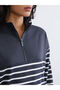 Lcw Modestgri Mock Neck Striped Women's Sweatshirt Tunic - 3