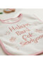 My Aunt Loves Me So Much Written Baby Bib Pink