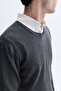 Men's Plum Crew Neck Knitwear Sweater - 5