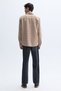 Men's Beige Regular Fit Long Sleeve Plaid Shirt - 2