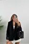 Women's Sleeve Folded Lining Dark Jacket