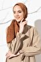 شال جاكار حجاب صغير منقوش للنساء بنقشة مربعات - 3