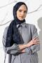 شال نسائي جاكار حجاب منقوش كبير بنقشة Houndstooth - 3