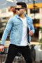 Men's A Quality Slim Fit Denim Jeans Jacket - 3
