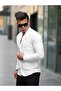 Men's A Quality Linen Slim Fit Capless Collar Long Sleeve Shirt - 3
